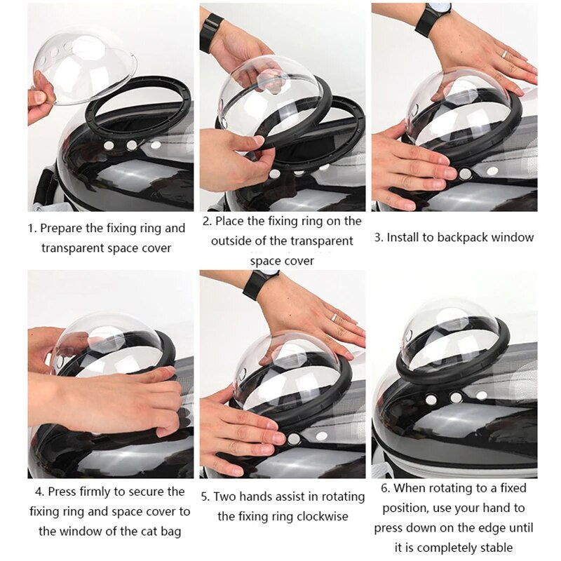 Panoramic Space Pet Backpack